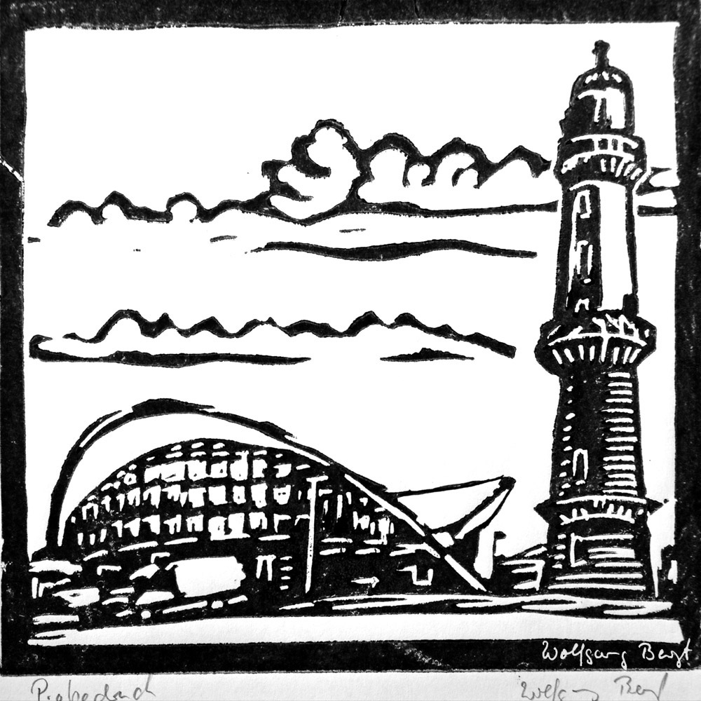 Teepott und Leuchtturm